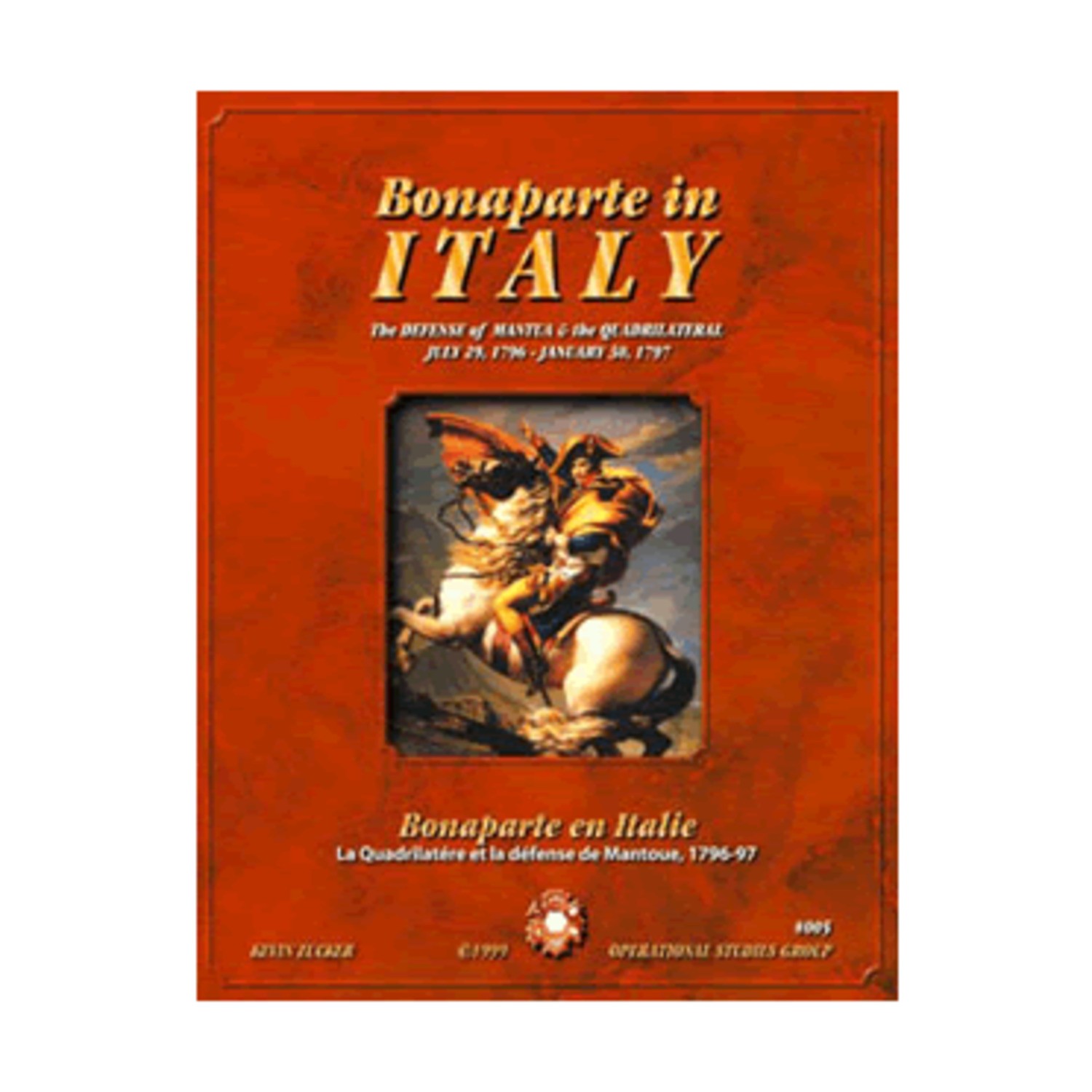 OSG Wargame Bonaparte in Italy (2nd Ed) Box VG+/NM
