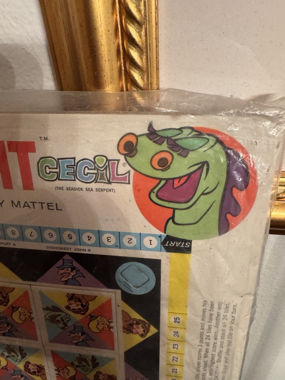 Vintage 1961 Mattel BEANY & CECIL SERPENT Match It Puzzle TILE Game NEW SEALED