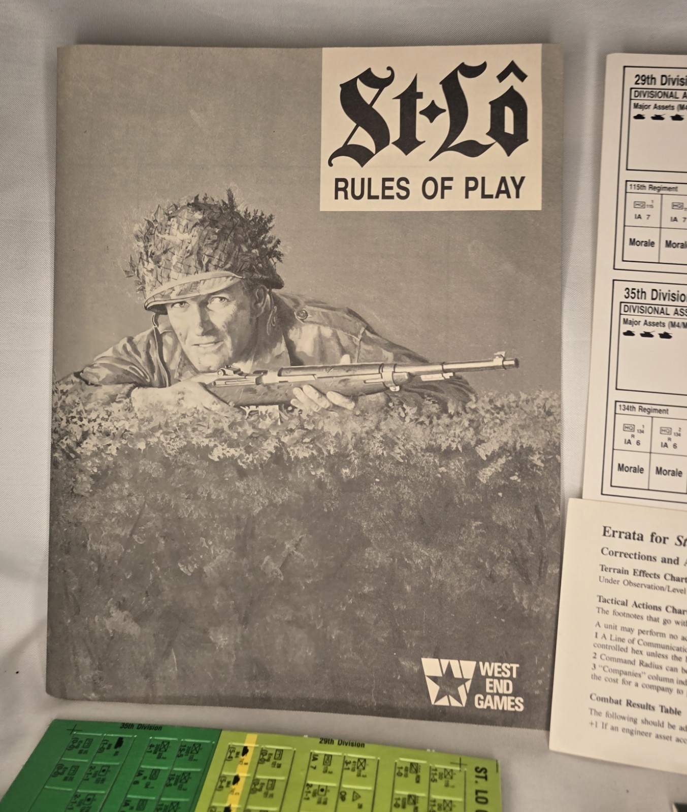 New West End Games: ST LO – The Breakout Begins – Normany 1944 Game (UNPUNCHED)