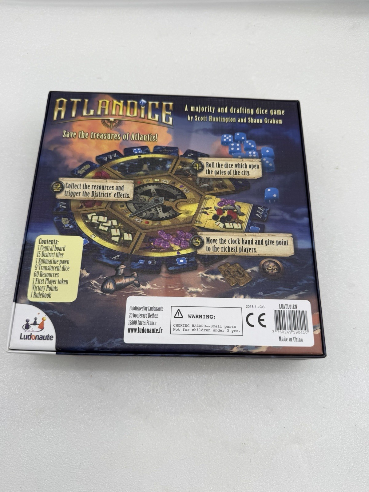 Atlantic’s Board Game Ludonaute Abstract Strategy Complete! EUC!