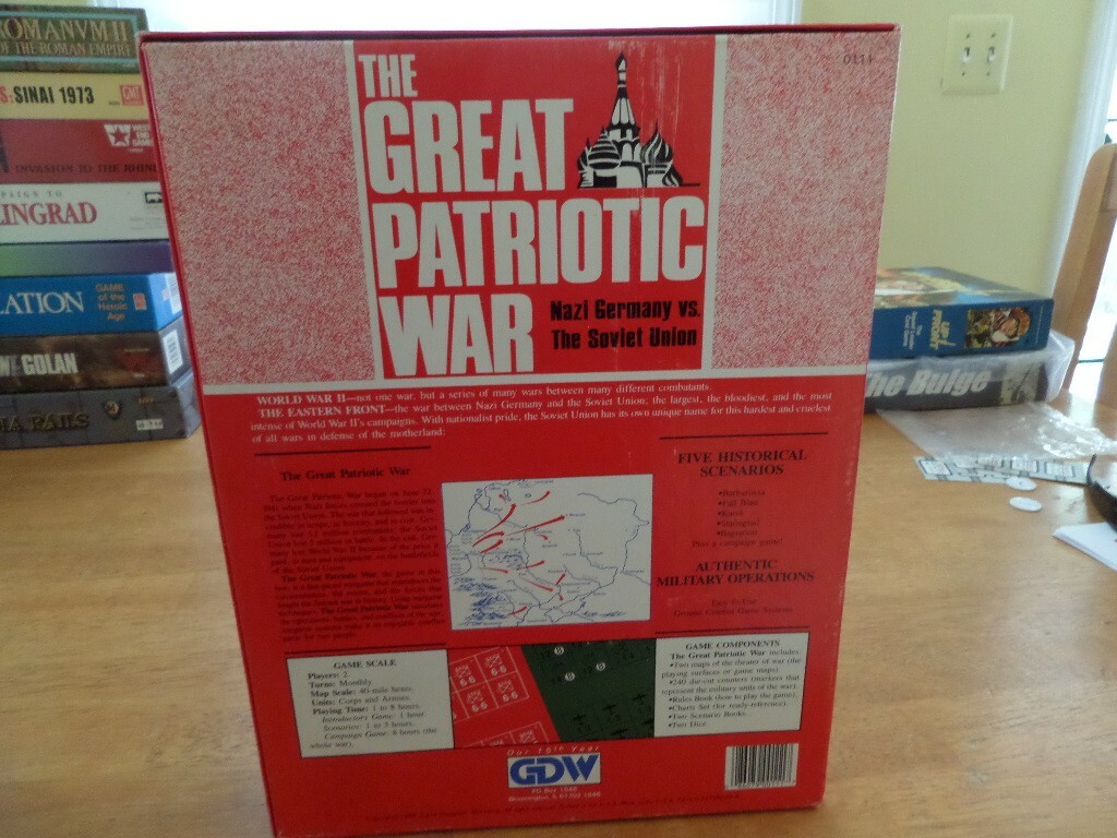 GDW : The Great Patriotic War game – Germany vs. Soviets + Battle for Moscow PU