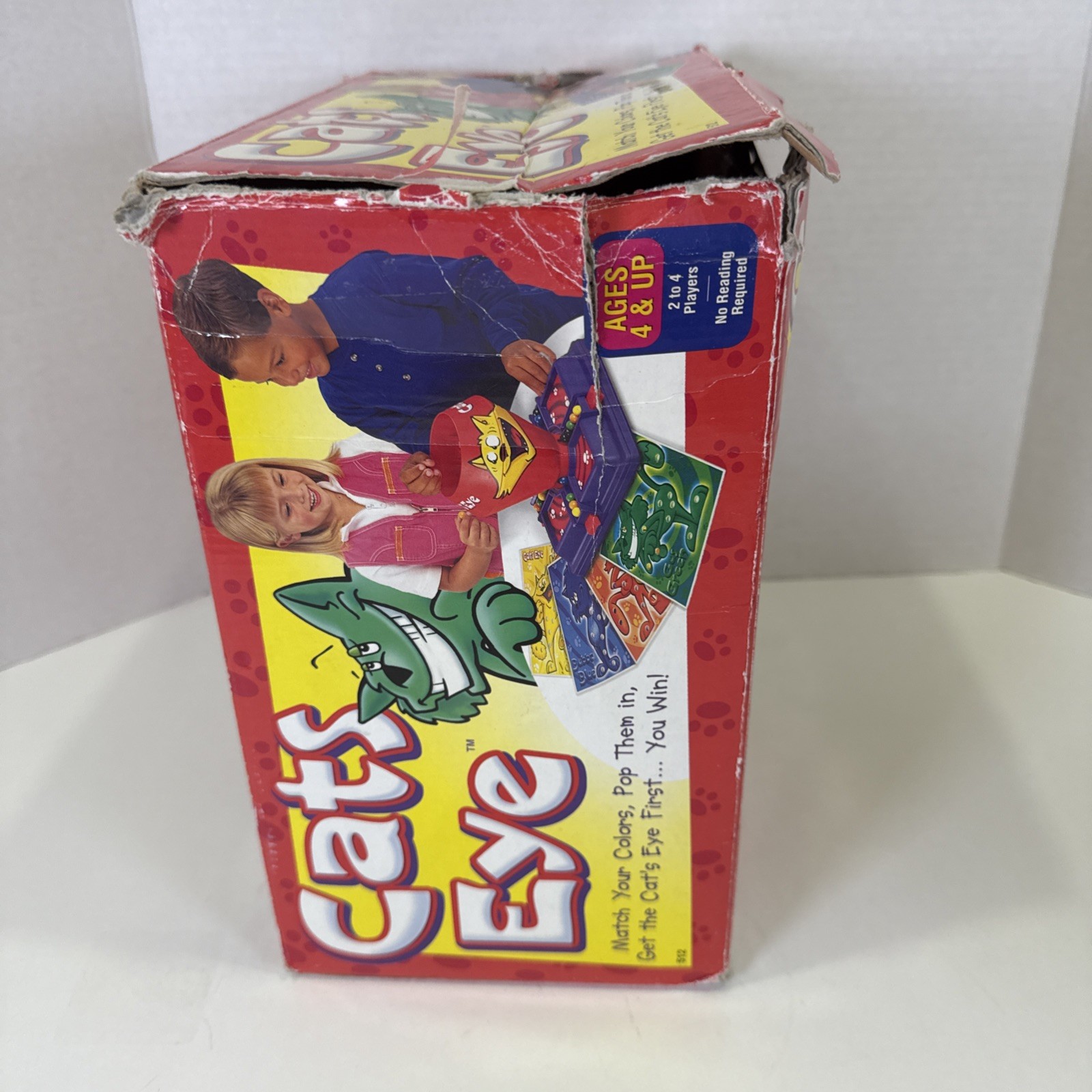 Cats Eye Game by Cadaco 1997 Vintage Board Game Color Matching Incomplete