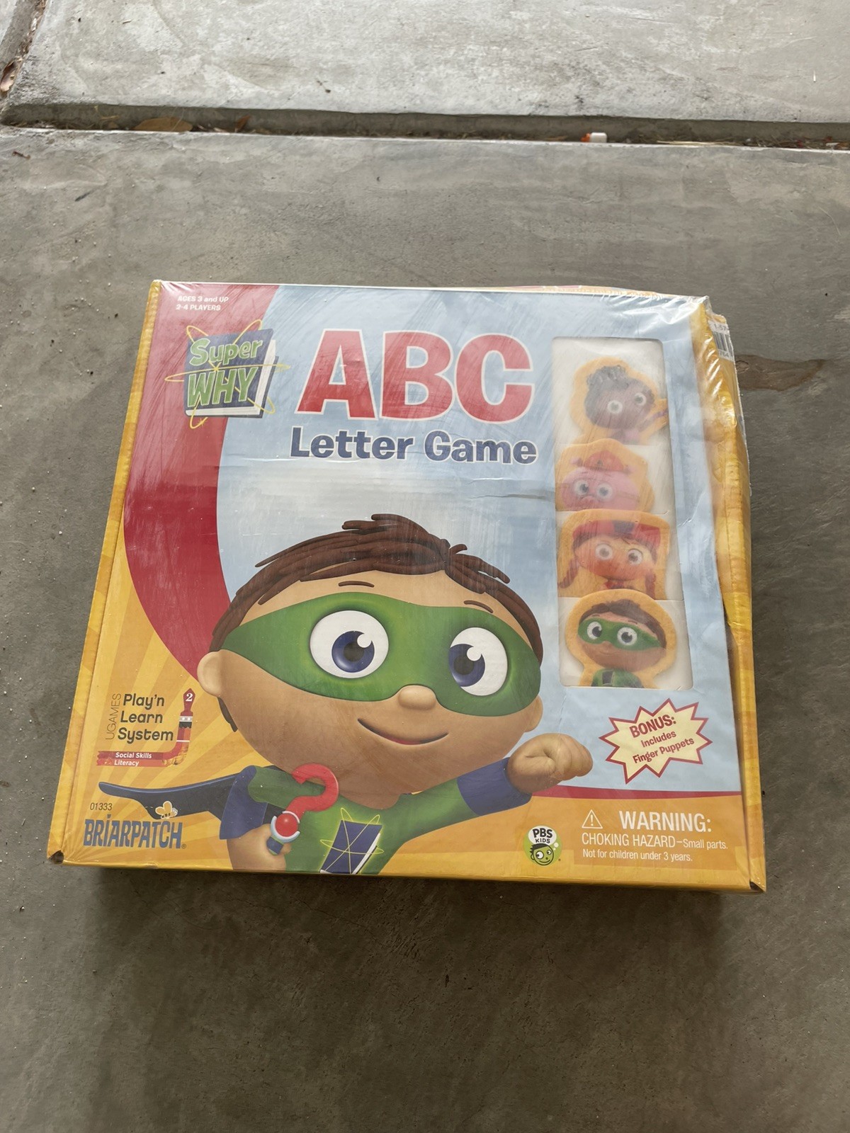 Super Why ABC Letter Game Briarpatch New Sealed Game 3+ Years