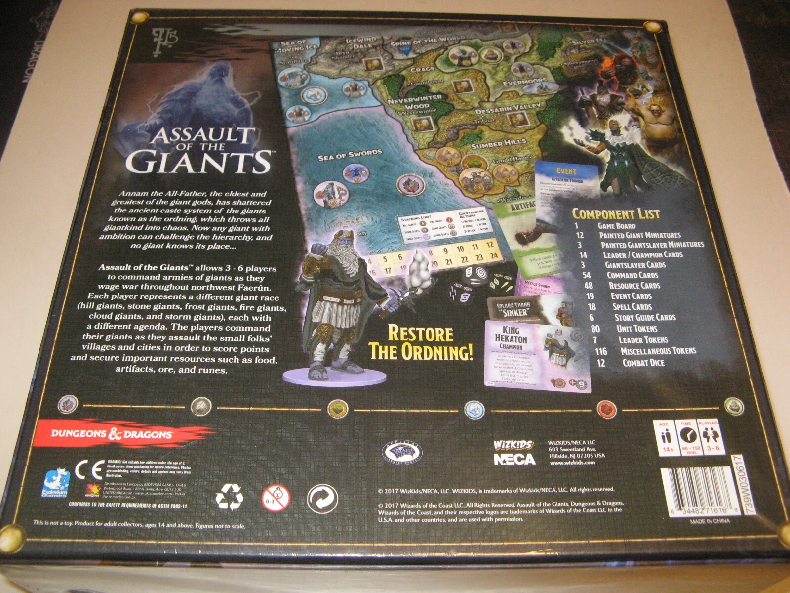 Assault of the Giants Premium Edition SW board game painted miniatures D&D rpg