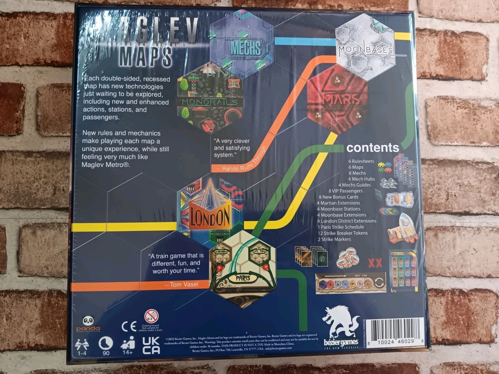 Bezier Boardgame Maglev Maps – Expansion Volume 1 Box SW NEW SEALED