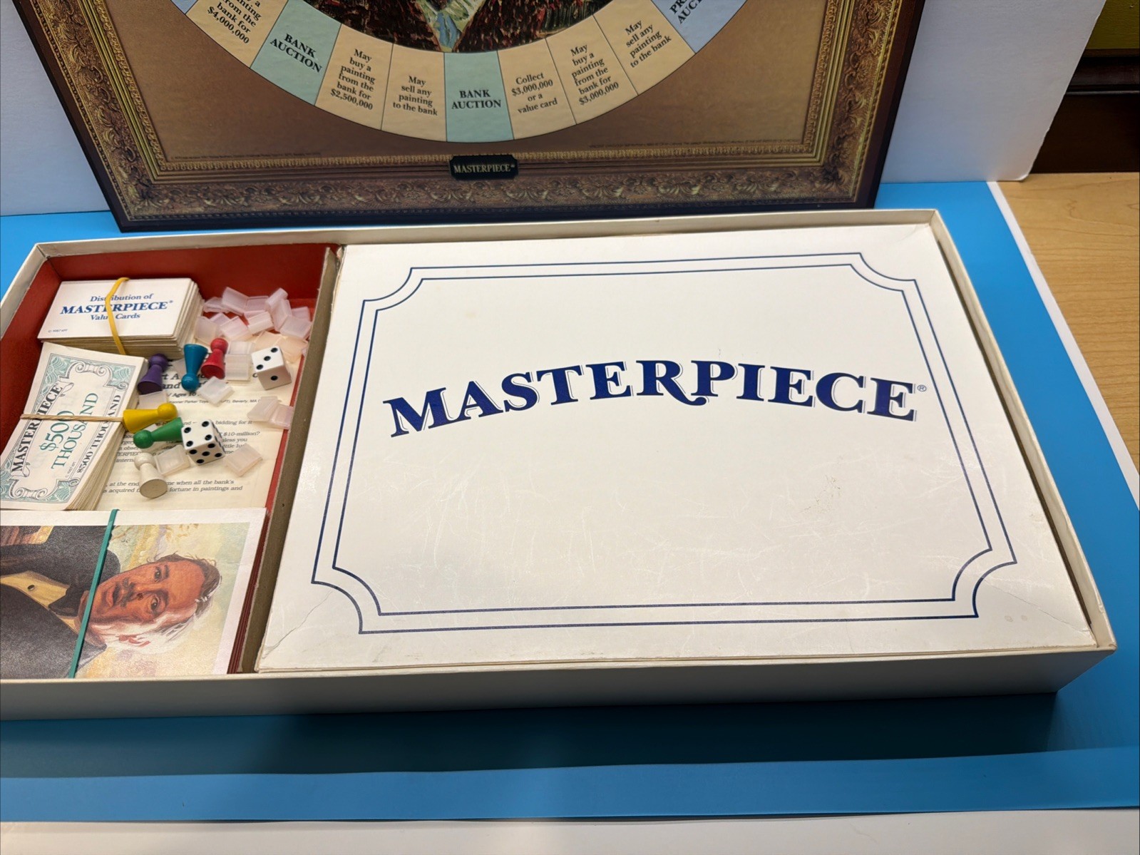 Parker Brothers Masterpiece The Classic Art Auction Game 1987; 100% COMPLETE