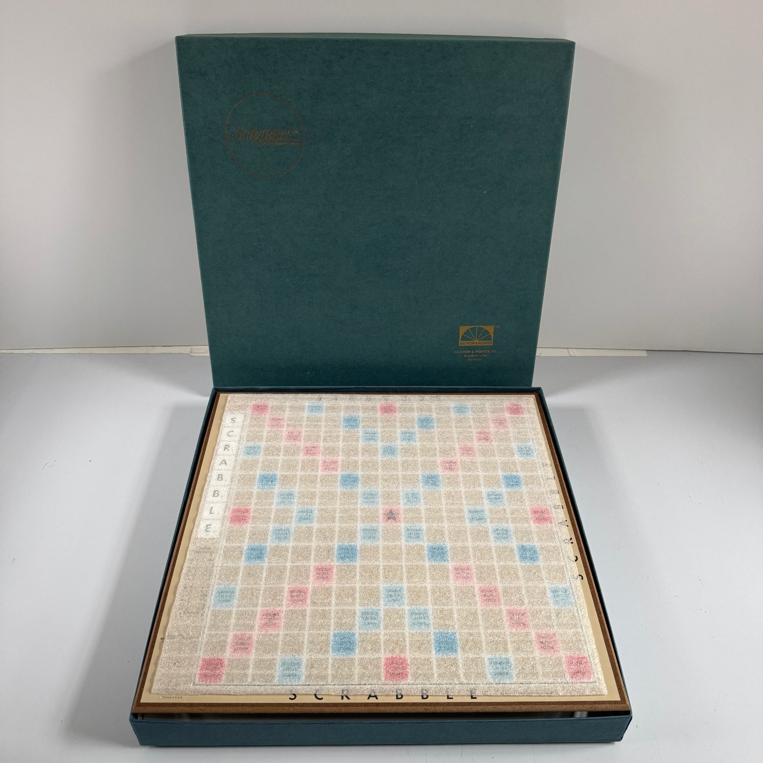 Scrabble Selchow & Righter Braille No.76 Board Game 2-4 Players 1980
