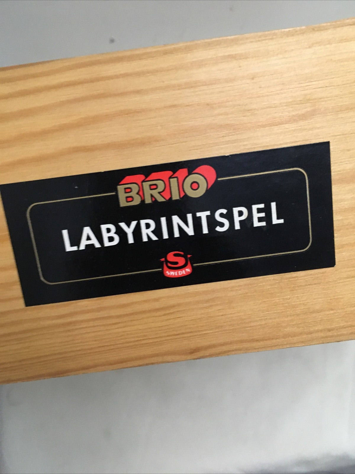 Brio Labyrinth Game Wooden Balance Maze With Original Box Made In Sweden