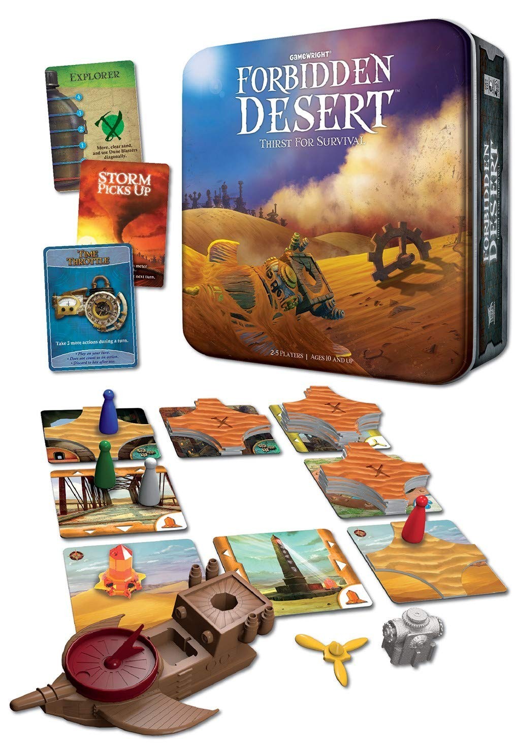 Gamewright Forbidden Desert: Thirst for Survival Board Game, 2-5 Players, 10+