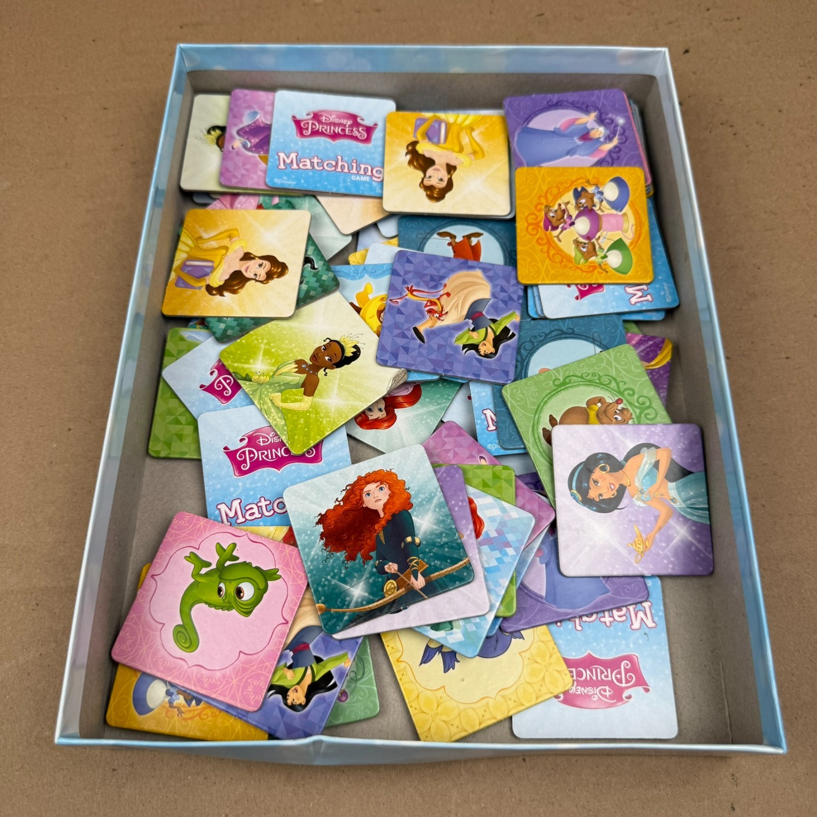 Disney Princess Matching Game Wonder Forge 72 Picture Tiles Ages 3+ Complete