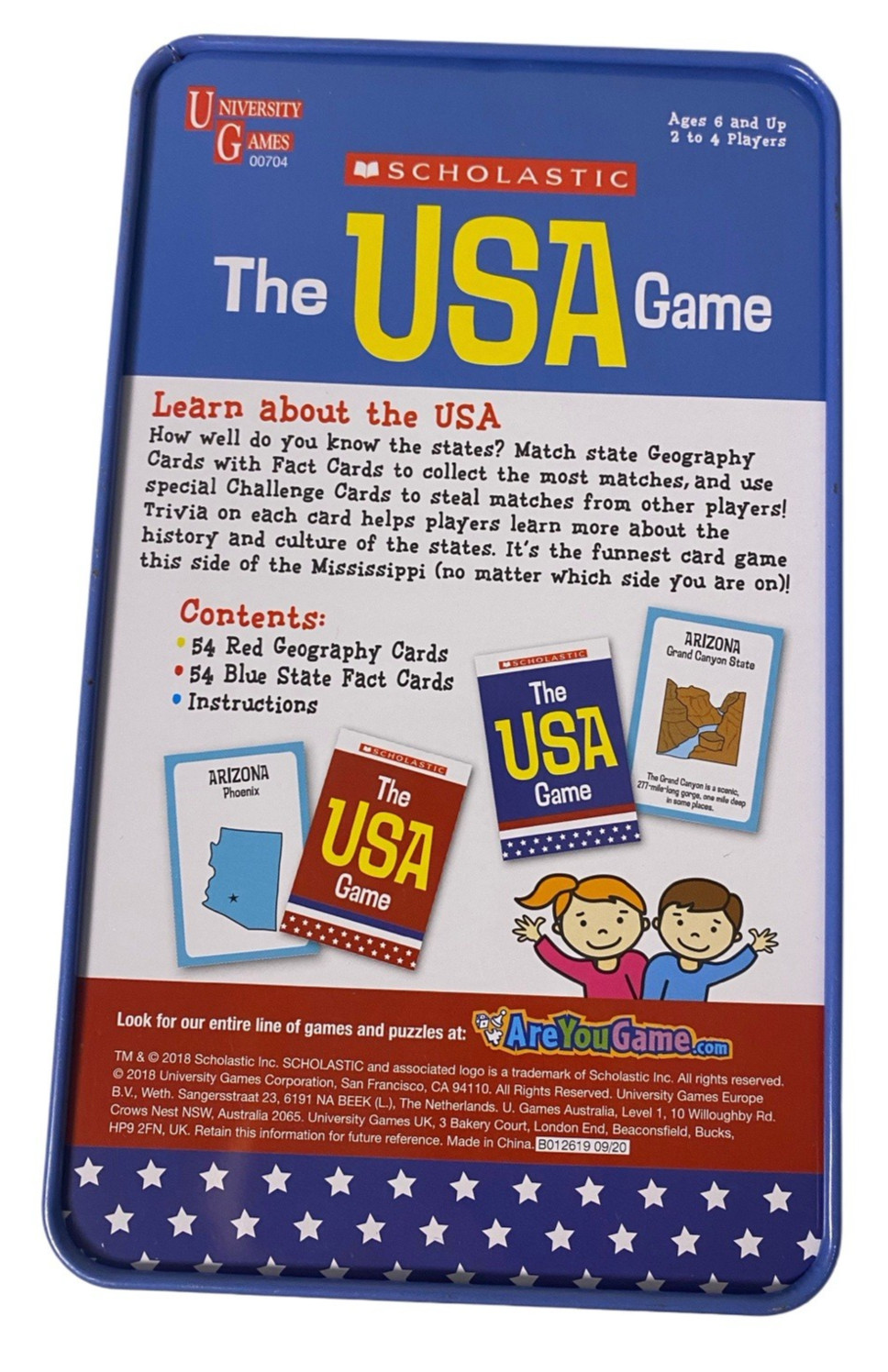 Scholastic USA Geography Card Game Educational Fun for Family and Travel