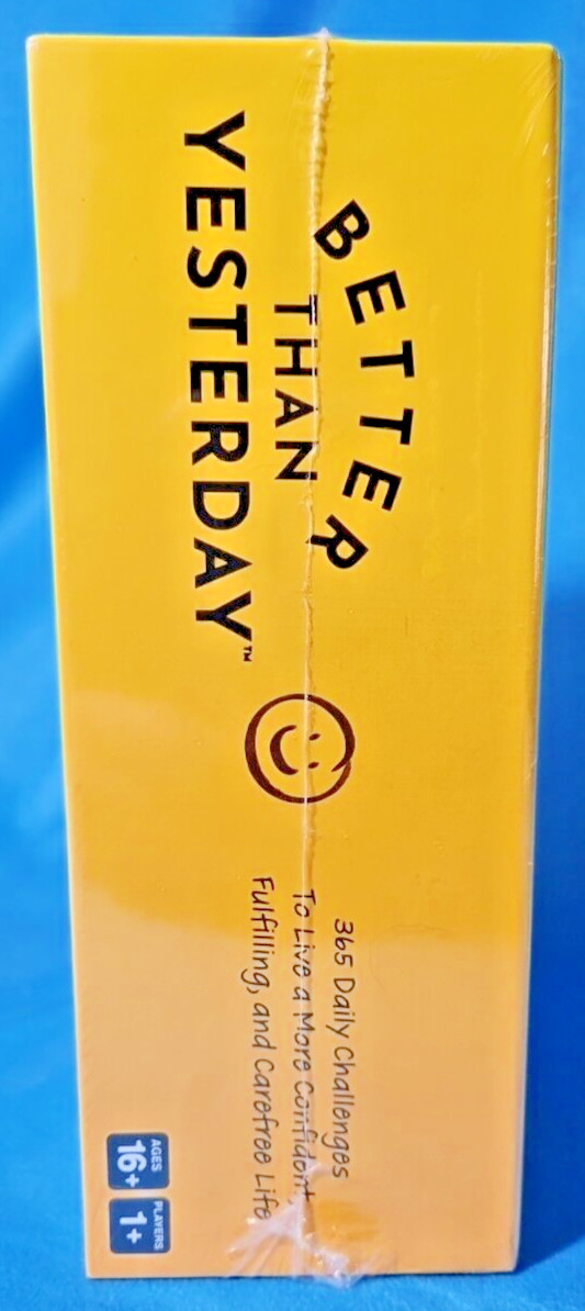 Better Than Yesterday Self Help 365 Daily Challenges Mindfulness Game