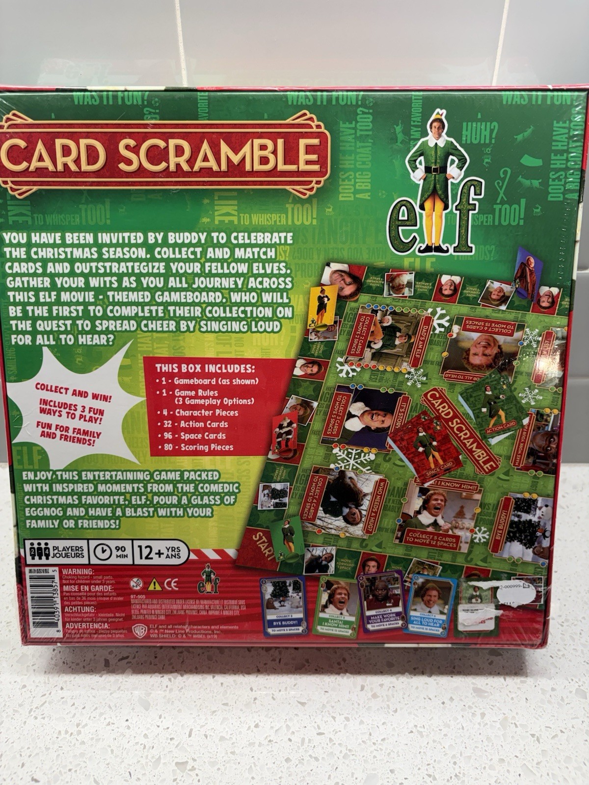 Elf Card Scramble Board Game SEALED Ages 12+ 2-4 Players