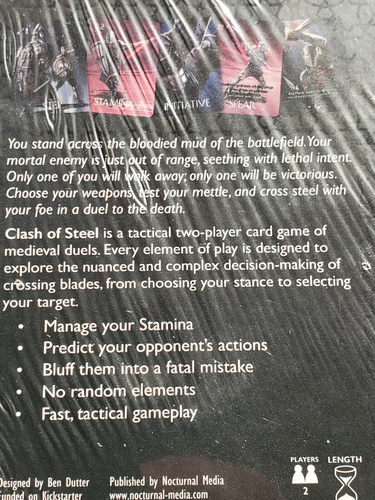 Clash of Steel A Tactical Card Game Of Medieval Duels 2 Players Nocturnal Media