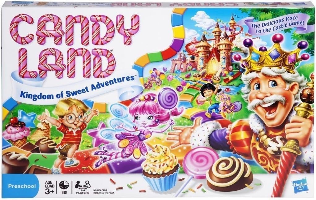 Hasbro Gaming Candy Land Kingdom of Sweet Adventures Board Game for Kids, Easter