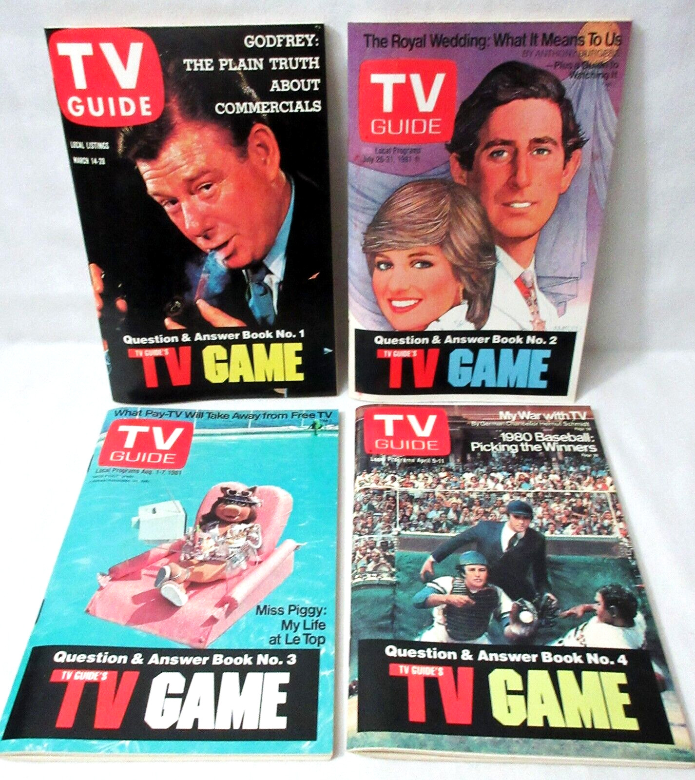 Vintage TV GUIDE Trivia Game 10 to Adult 2+ Players by Trivia Inc 1984 Complete