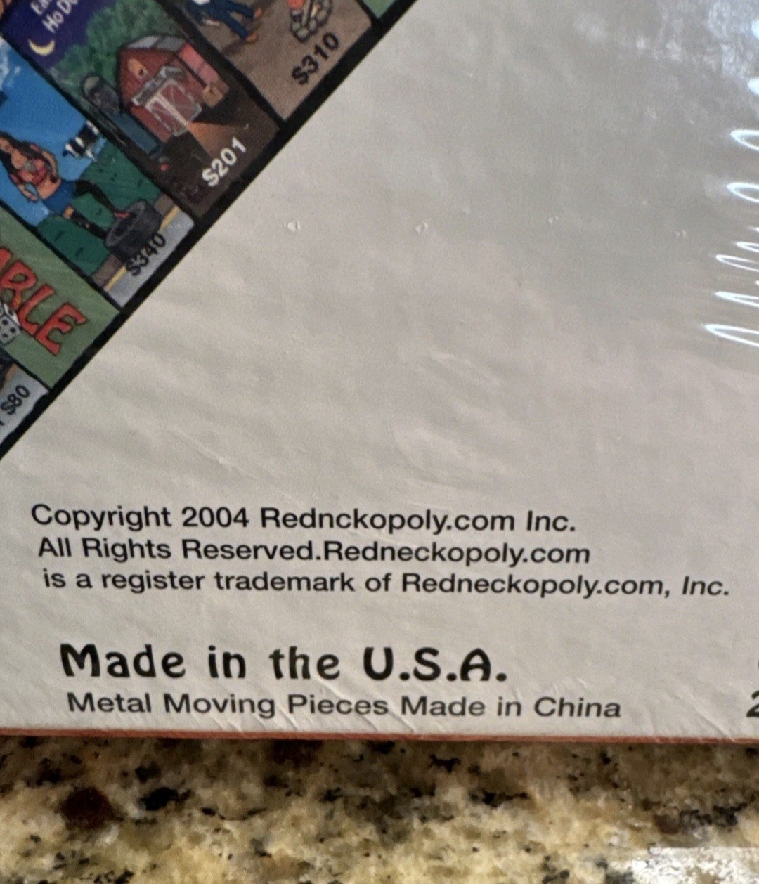 NEW FACTORY SEALED Redn*+%opoly Board Game Made In USA 2004