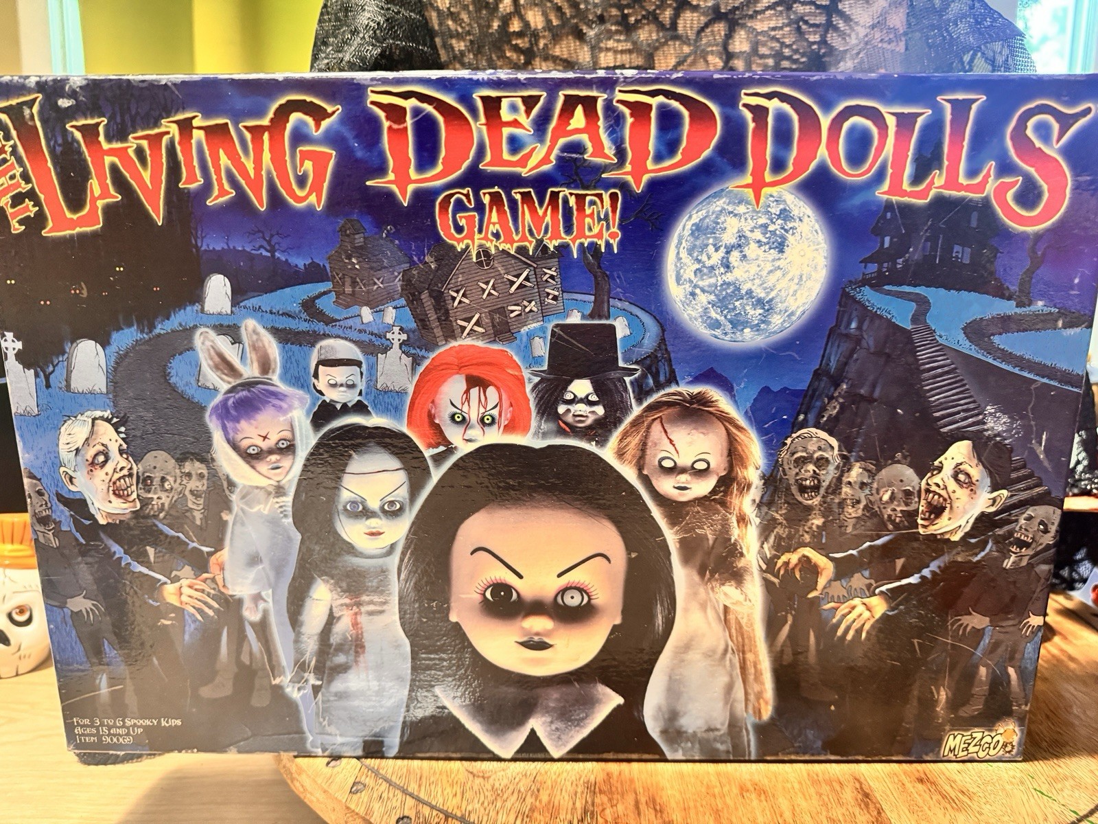 Living Dead Dolls Board Game Halloween Spooky Haunted Rare LDD Goth Y2K