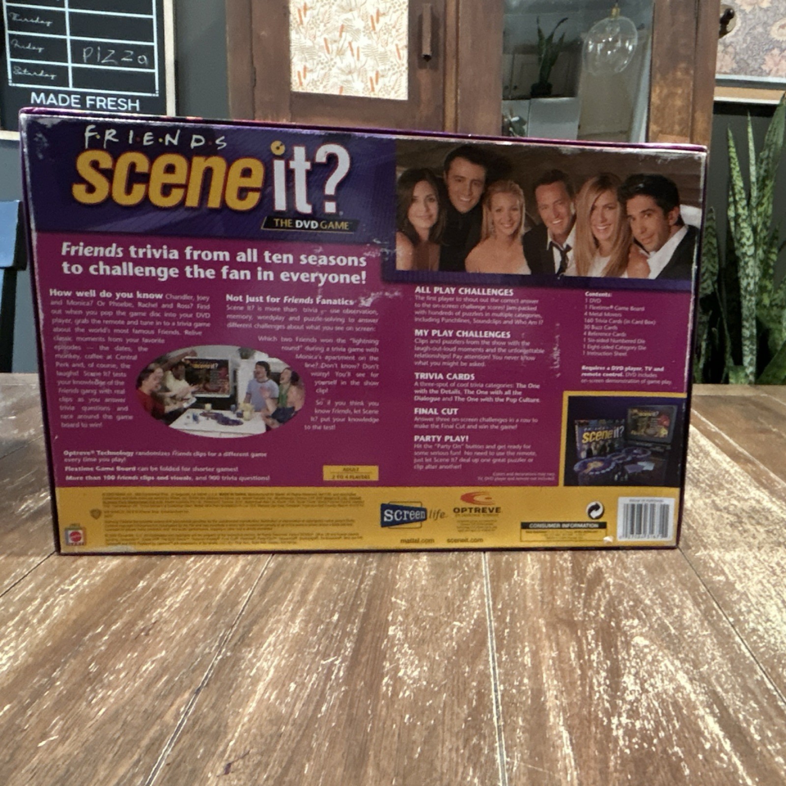 Vintage 2005 Screenlife Friends Scene It? DVD Game Version Complete Board Game