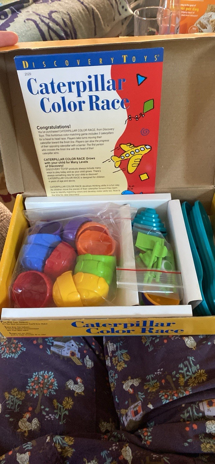 Vintage Discovery Toys Caterpillar Color Race Children’s Game (Complete in Box)