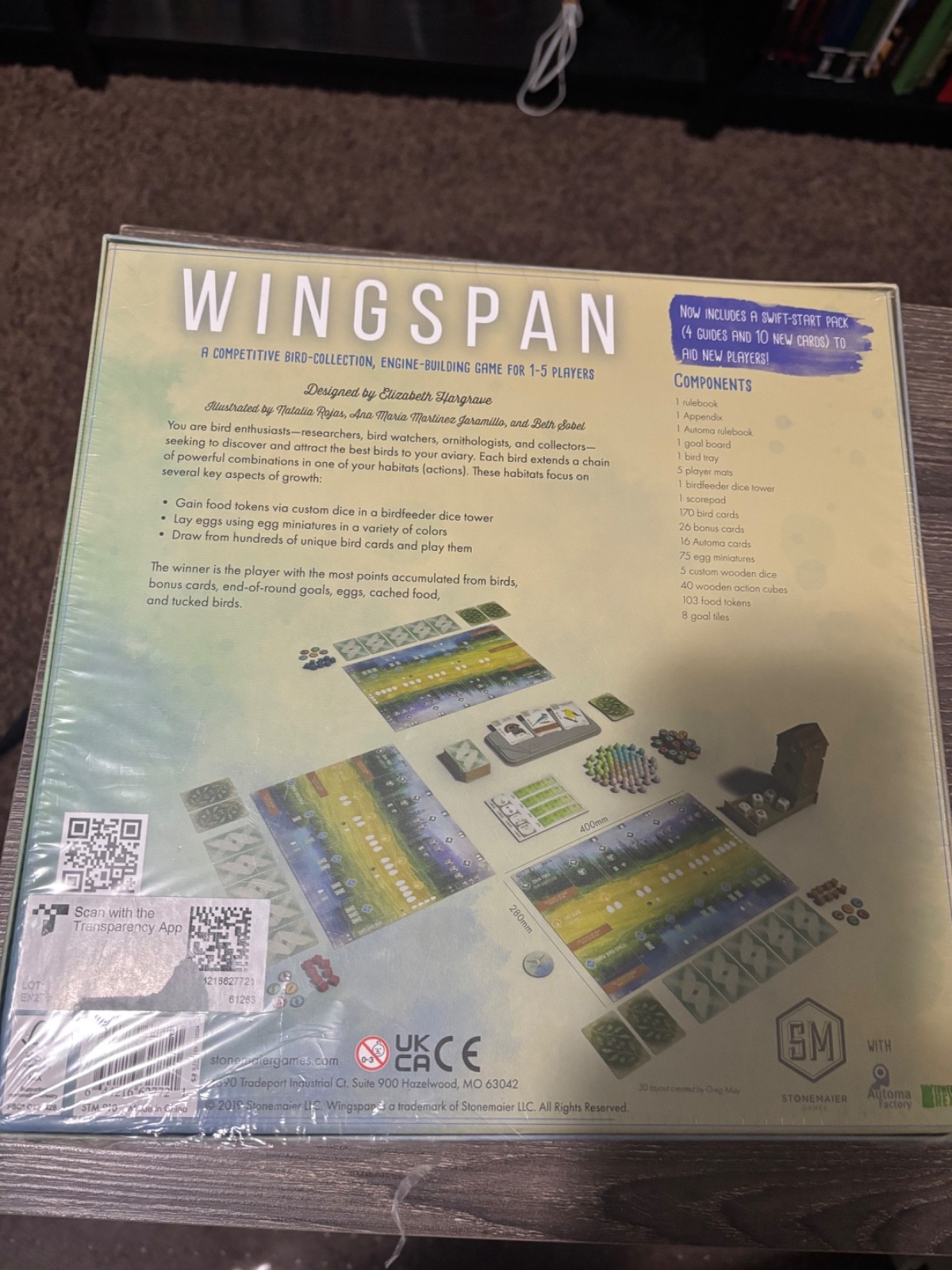 Wingspan 2nd Edition Stonemaier Games Board Game NEW SEALED