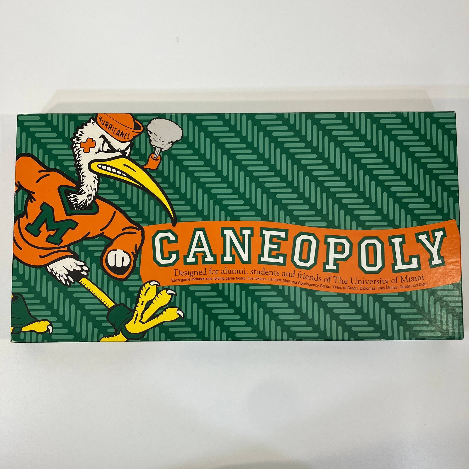 Caneopoly The University of Miami by Late for the Sky Collegiate 1992 Board Game