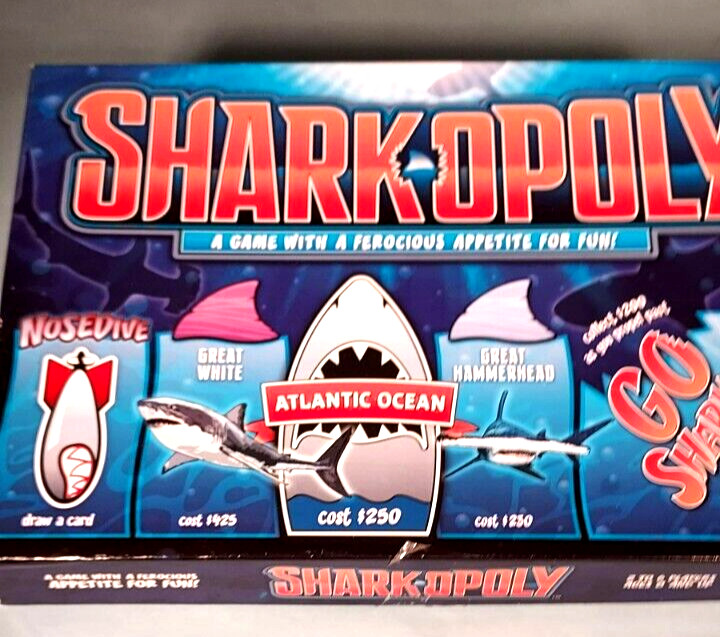 Sharkopoly Monopoly Shark Board Game Late for the Sky Complete