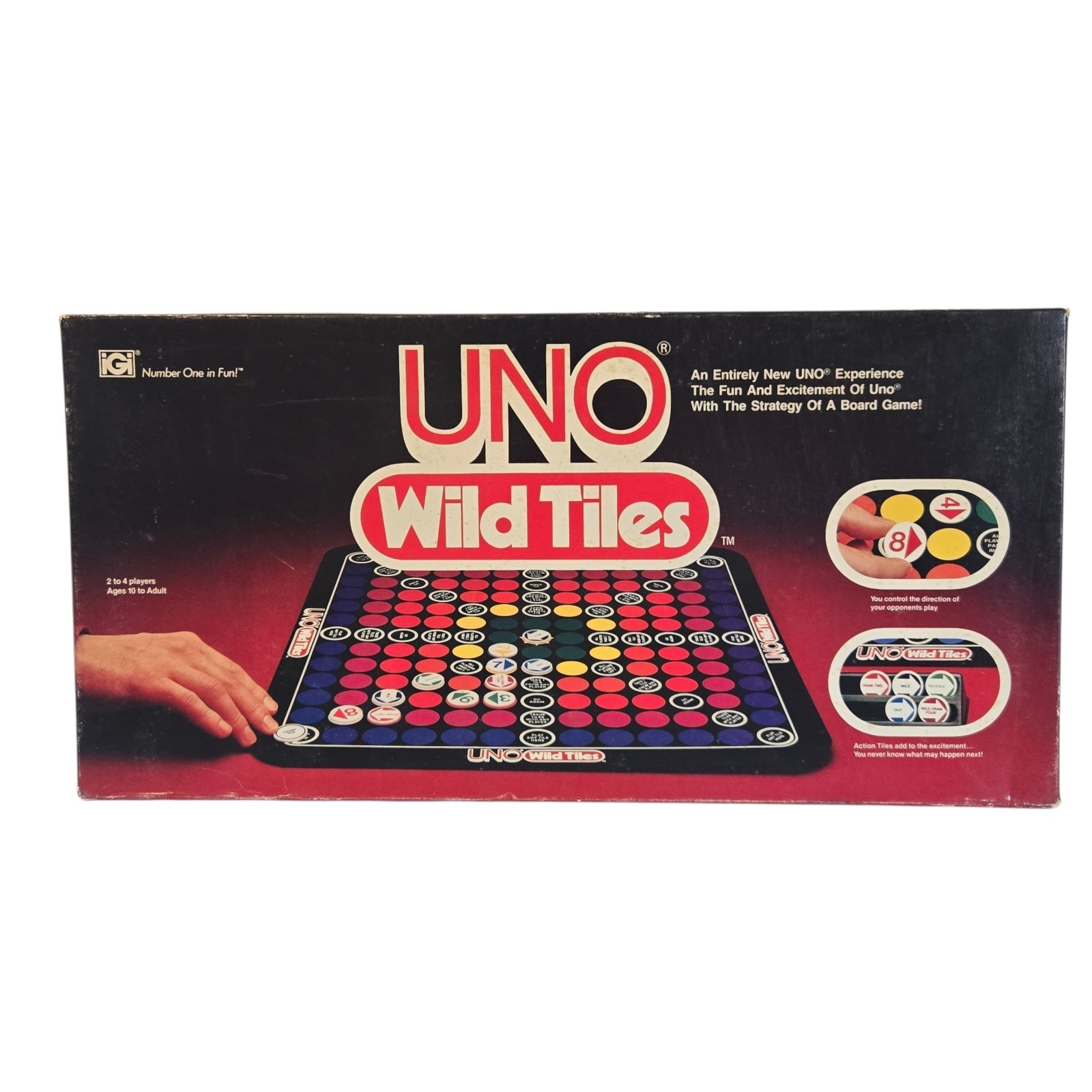 1982 UNO Wild Tiles Board Game **100% COMPLETE**