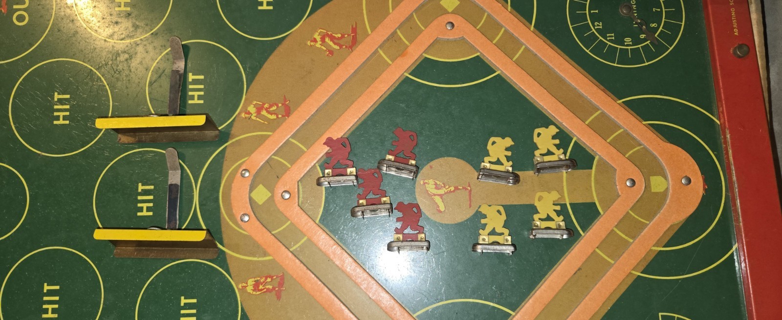 Vintage 1950’s Tudor Tru-Action Electric Baseball Game, With 8 Players, Works