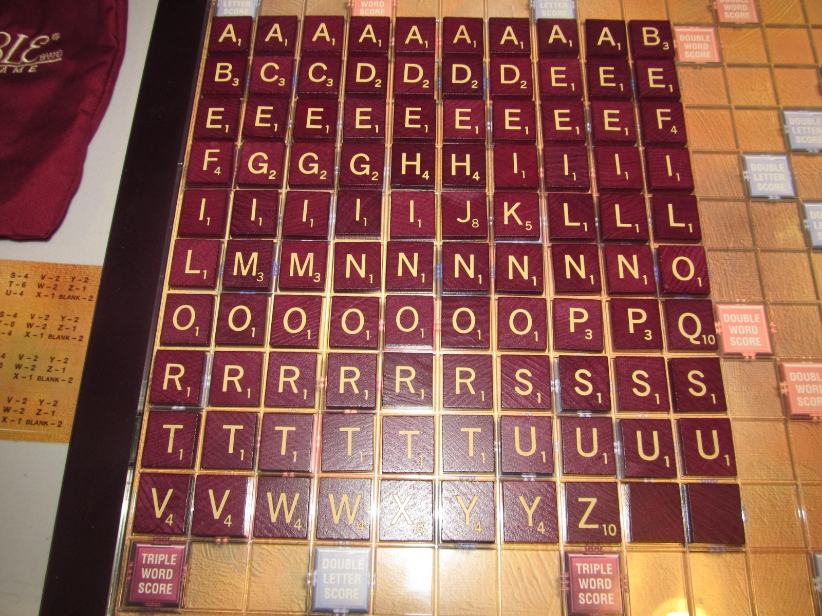 Scrabble Deluxe Collector’s Edition Rotating Turntable Crossword Game #4034