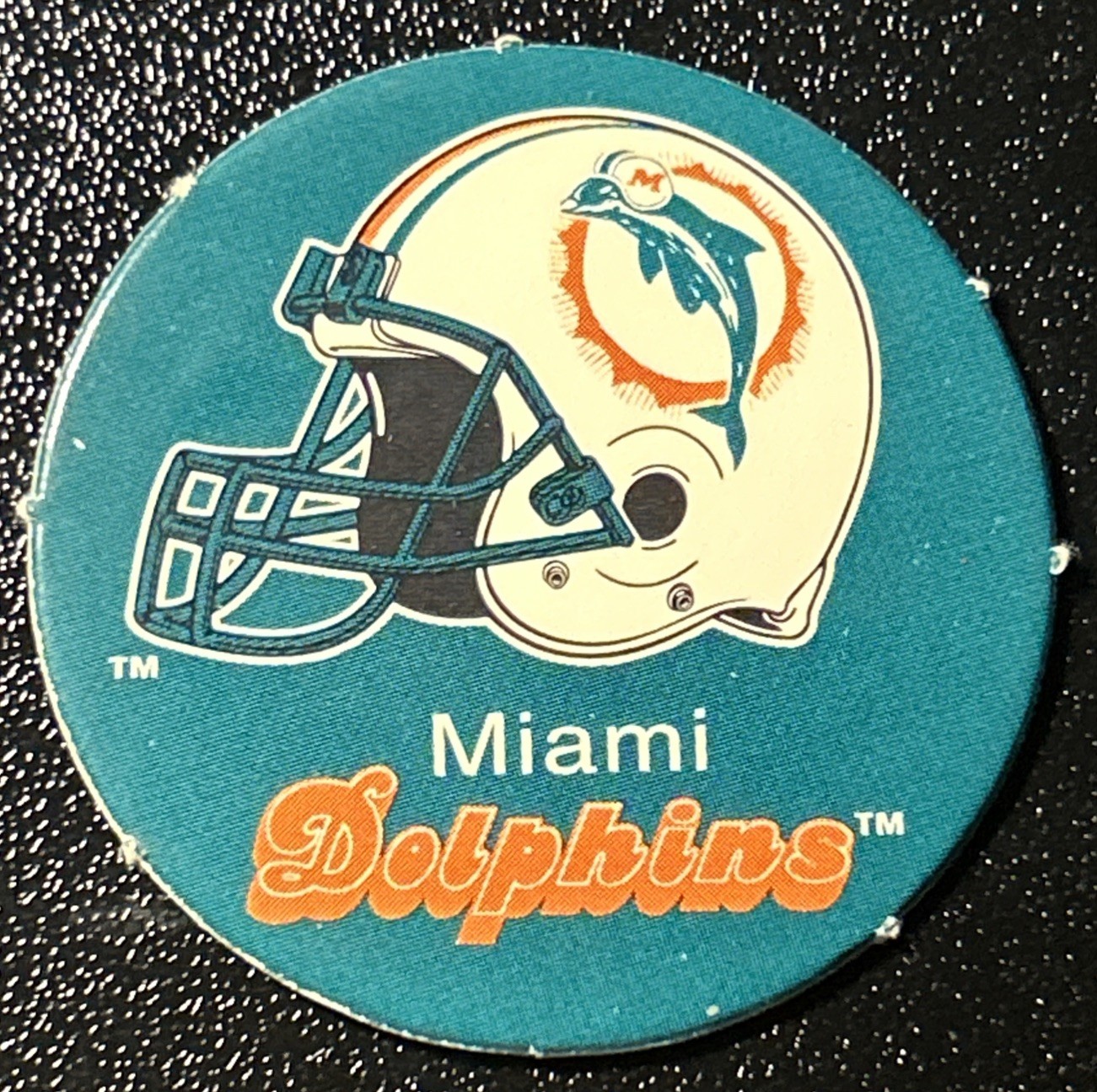 Vintage NFL Miami Dolphins Football Helmet Pog