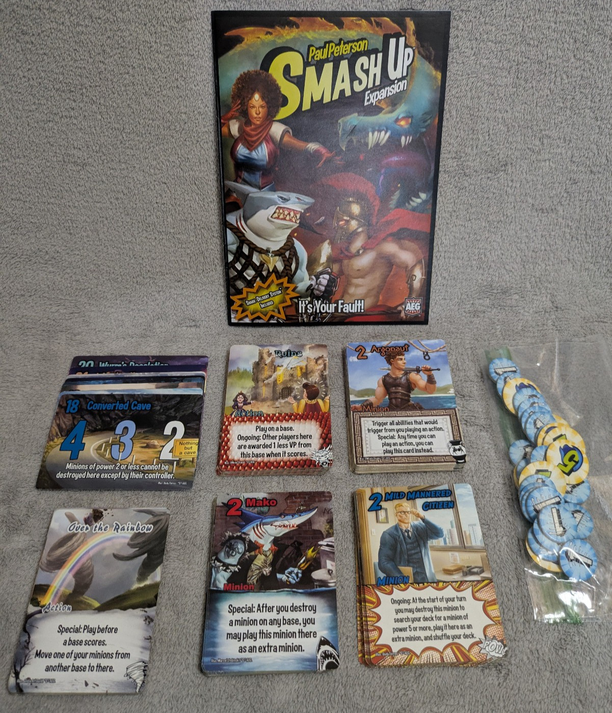 Smash Up — It’s Your Fault Expansion — No Box — Free Shipping!!