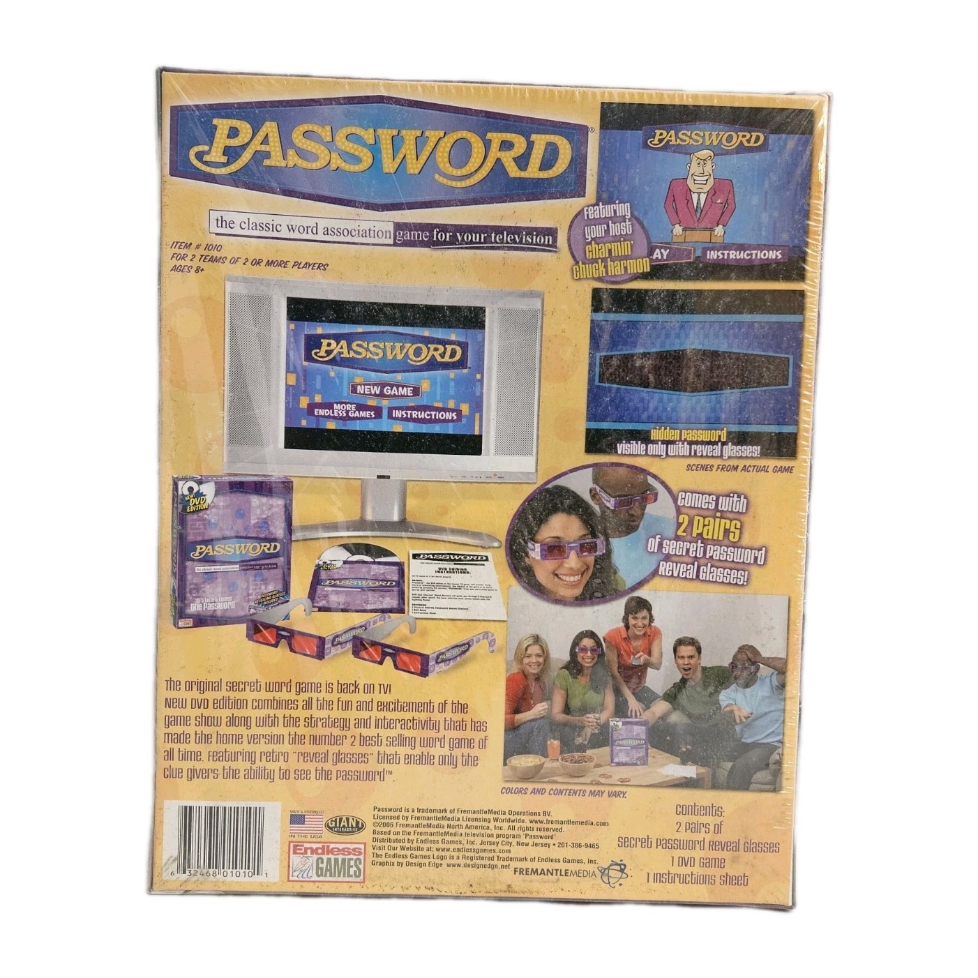 Password DVD Edition Classic Word Association Game For Your Television Sealed