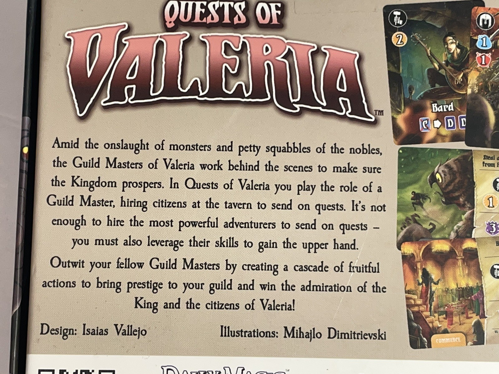 Quests of Valeria Board Game From Daily Magic