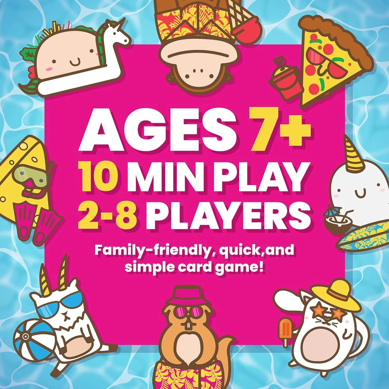Taco Cat Goat Cheese Pizza: Splash [Board Game, 2 to 8 Players]