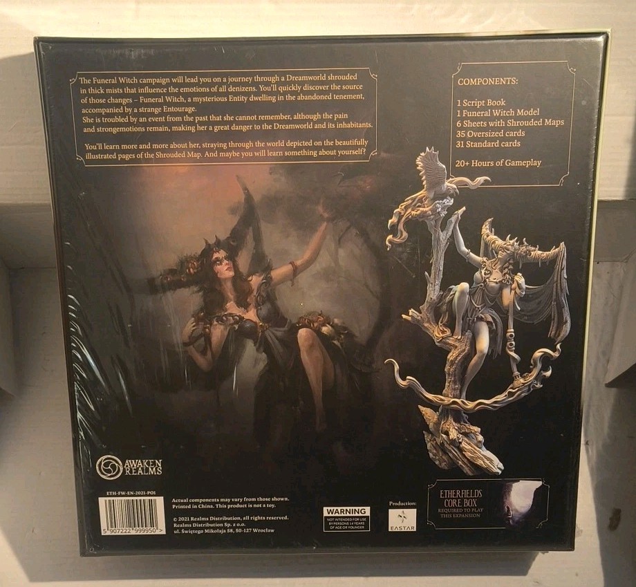Etherfields Lot Kickstarter 2.0 Campaign, Harpy & She-Wolf, Funeral Witch SEALED
