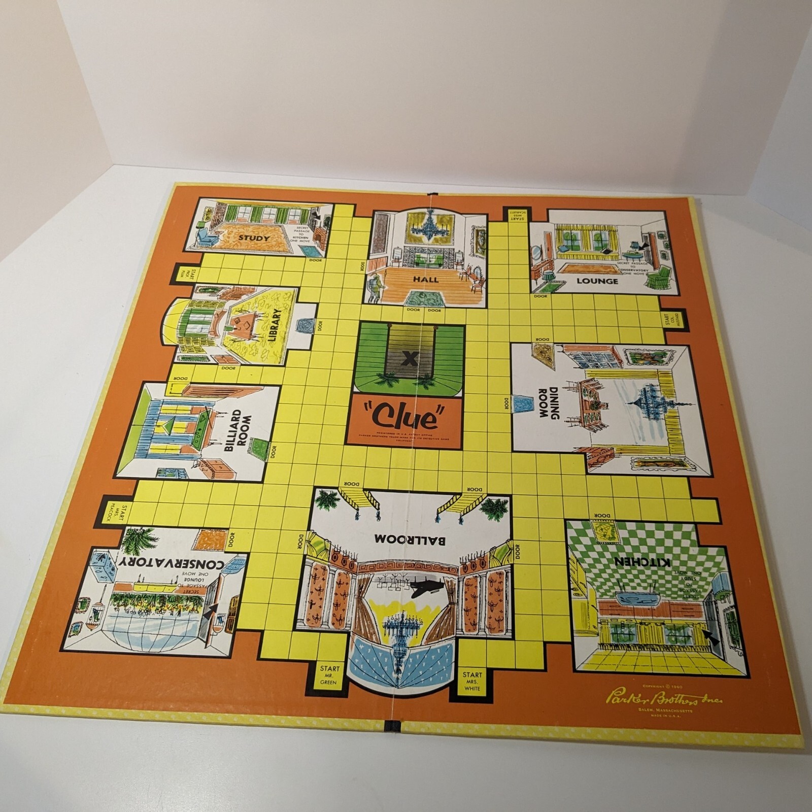 Vintage 1963 Clue Game by Parker Brothers, Complete with all Original Parts