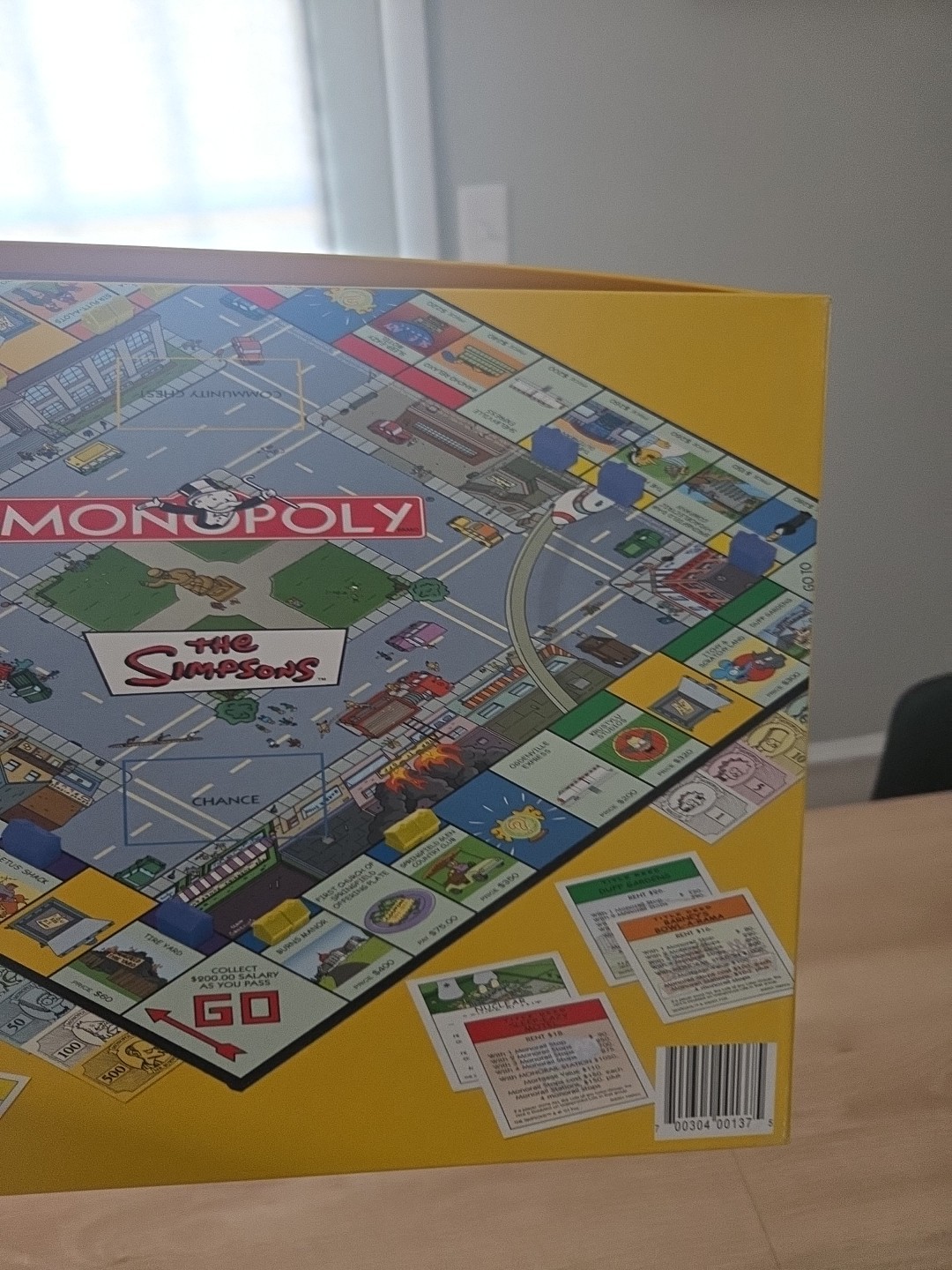 2001 Simpsons Monopoly Board Game Complete + original Instructions Collector Set