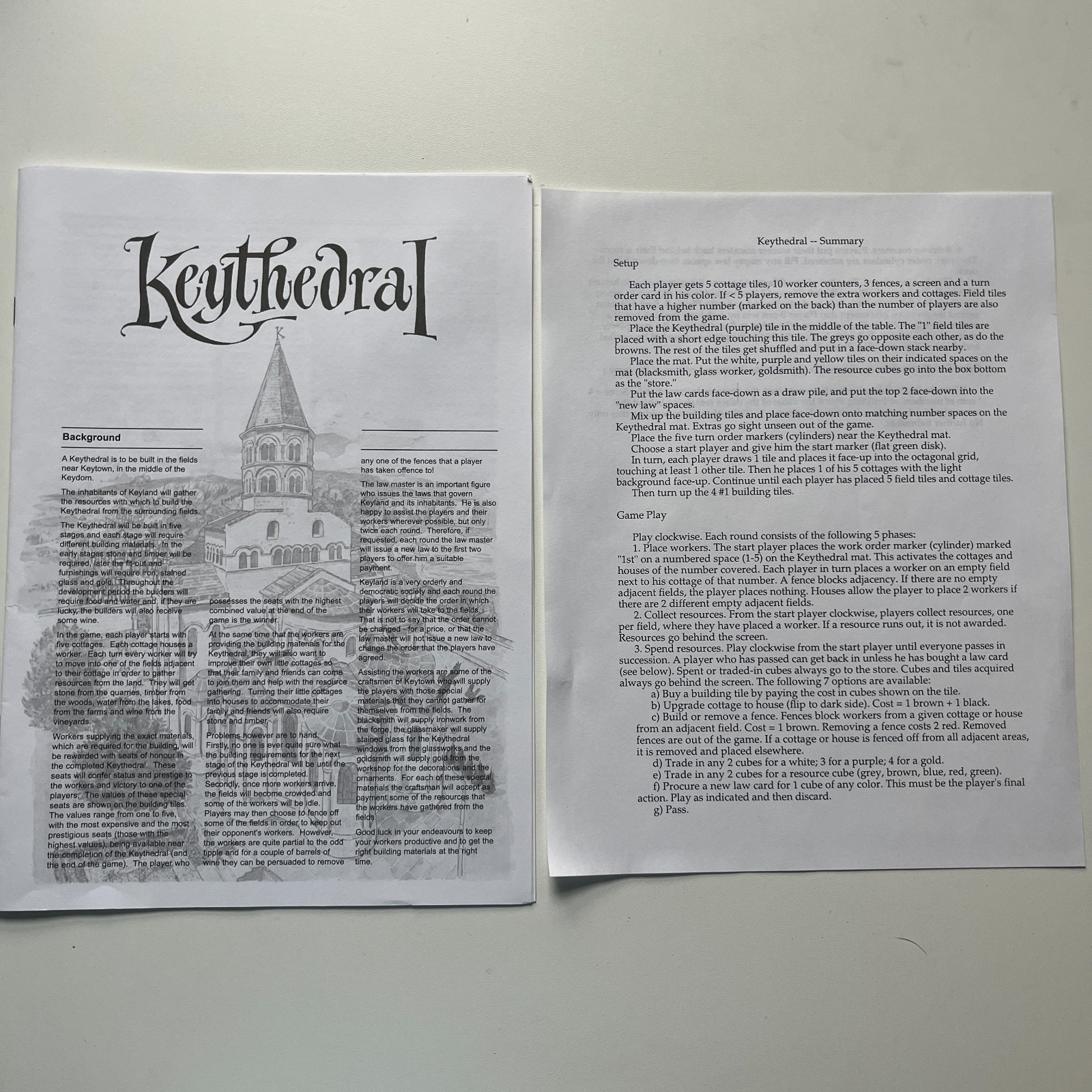 Keythedral 2002 Complete Board Strategy Game R&D Games English / German 373/600
