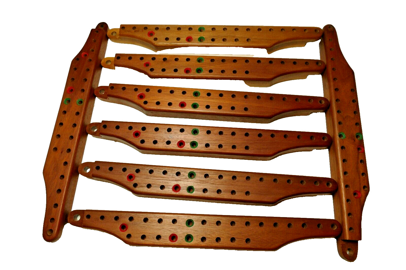 PEGS & JOKERS SOLID WALNUT Social Security Board game 8 Player Unicorn Cards and