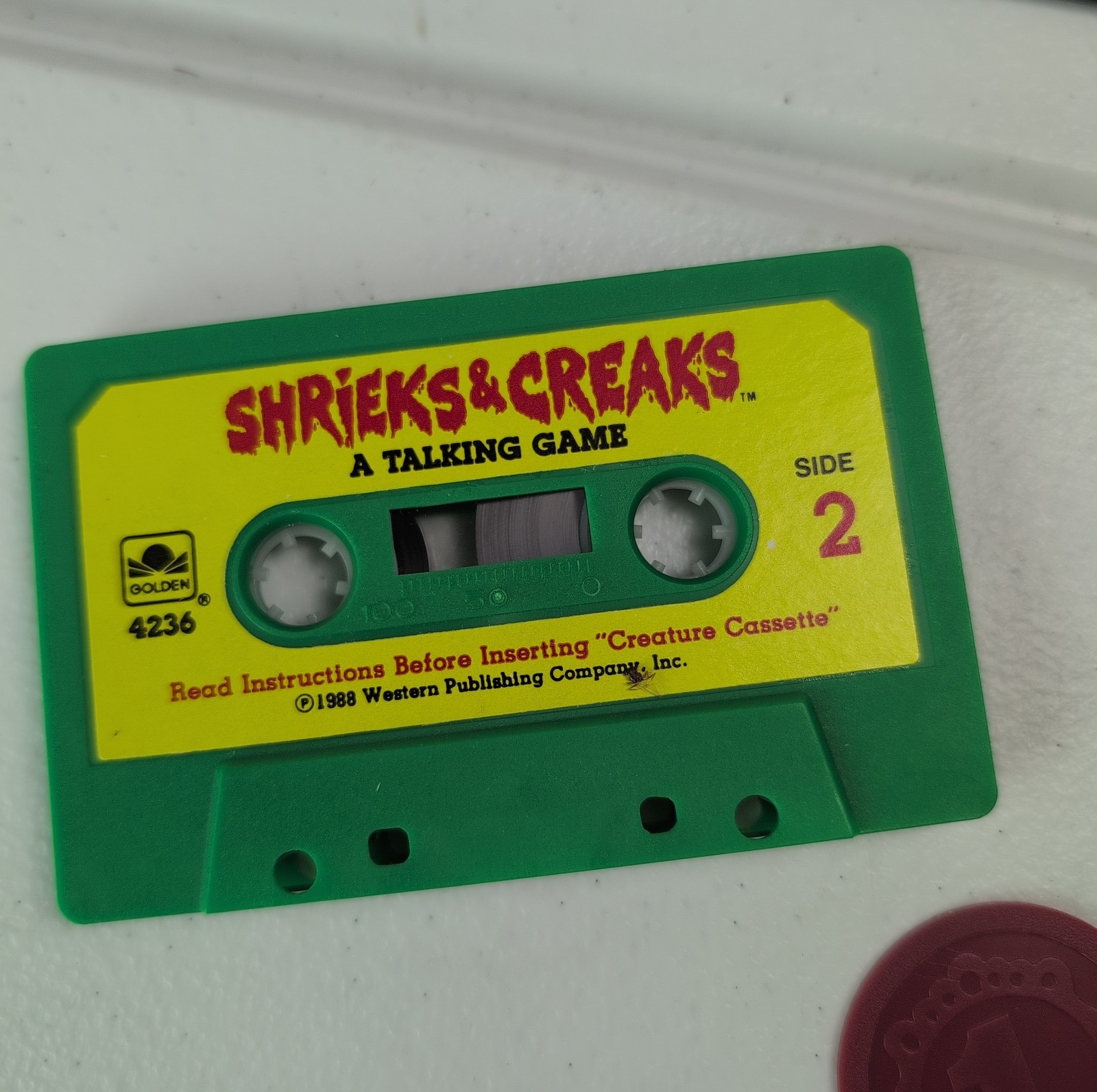 Vintage Shrieks & Creaks 1988 A Talking Horror Golden Board Game RARE Complete