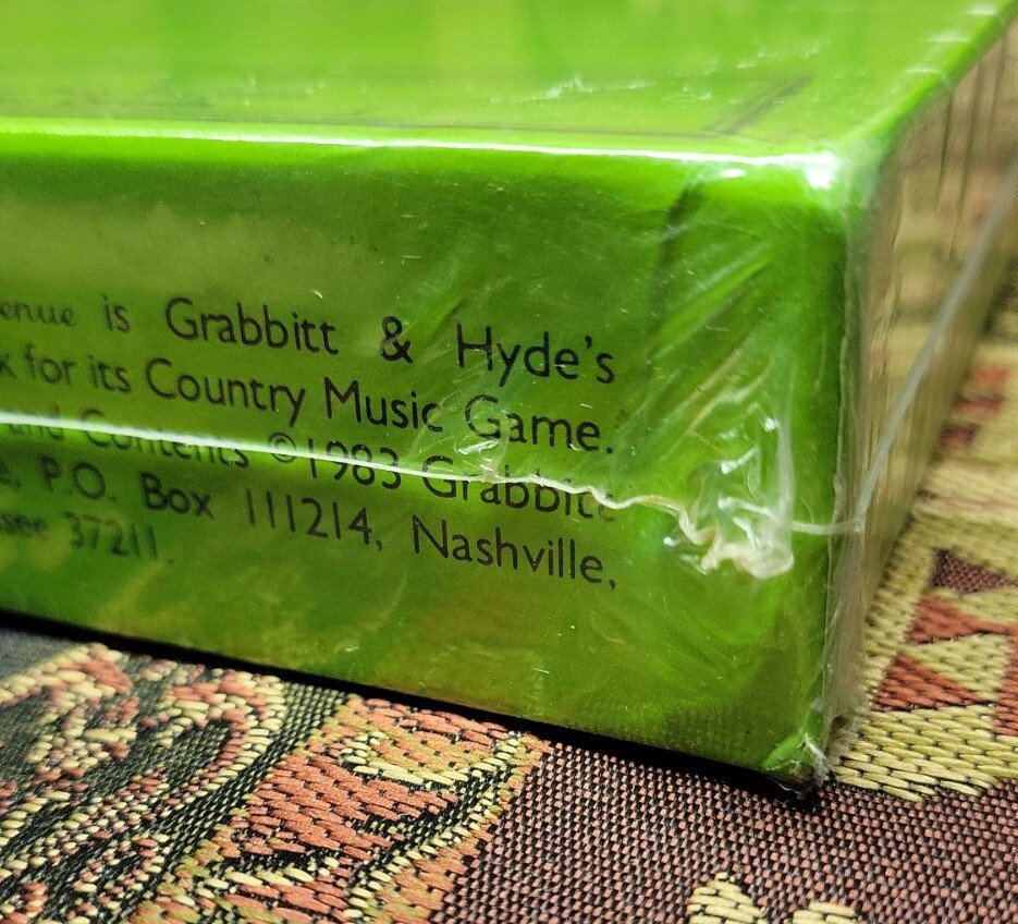Vintage 1983 16th Avenue The Country Music Board Game Made In Nashville “SEALED”