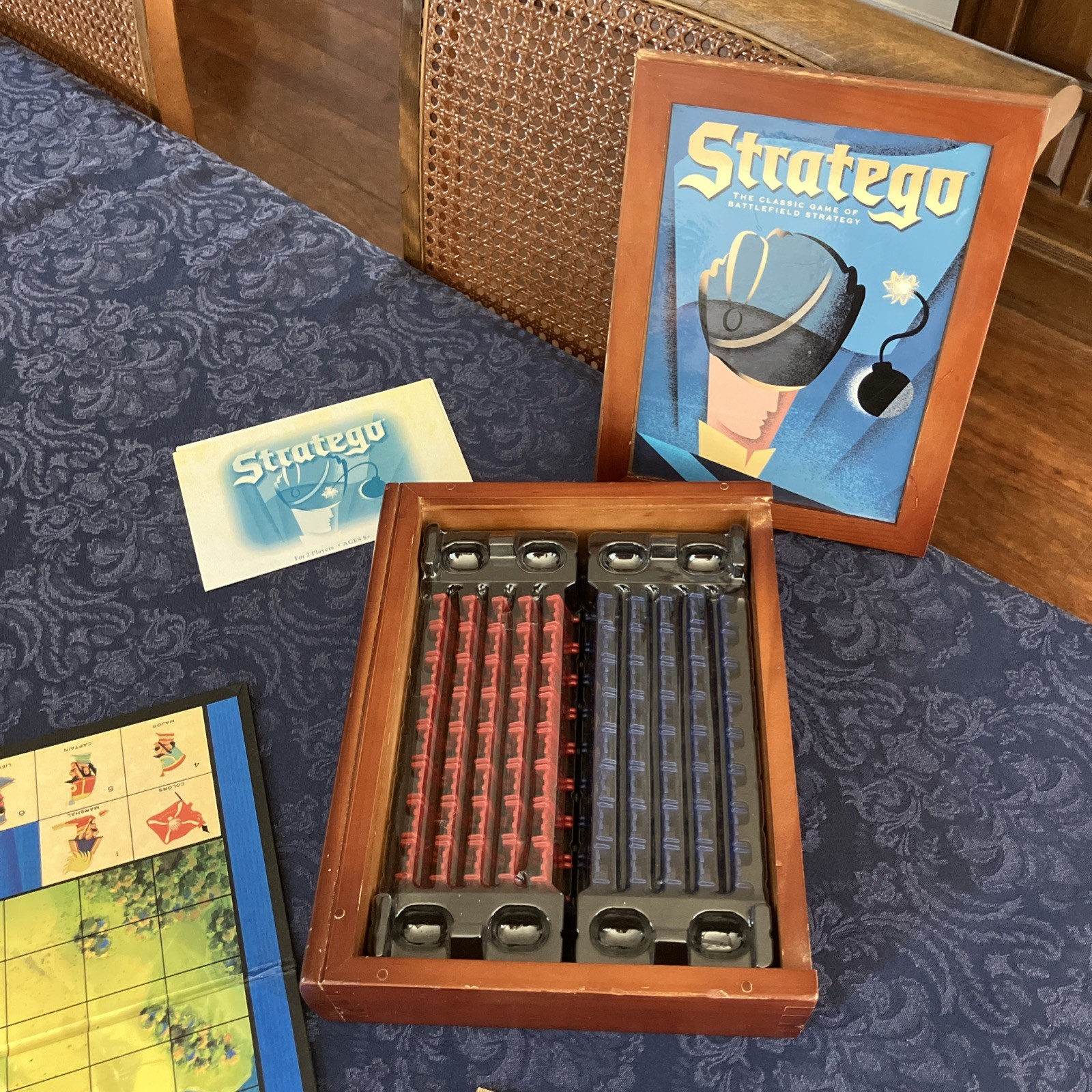 Stratego Vintage Game Collection Bookshelf Edition Wooden Box Case 2005