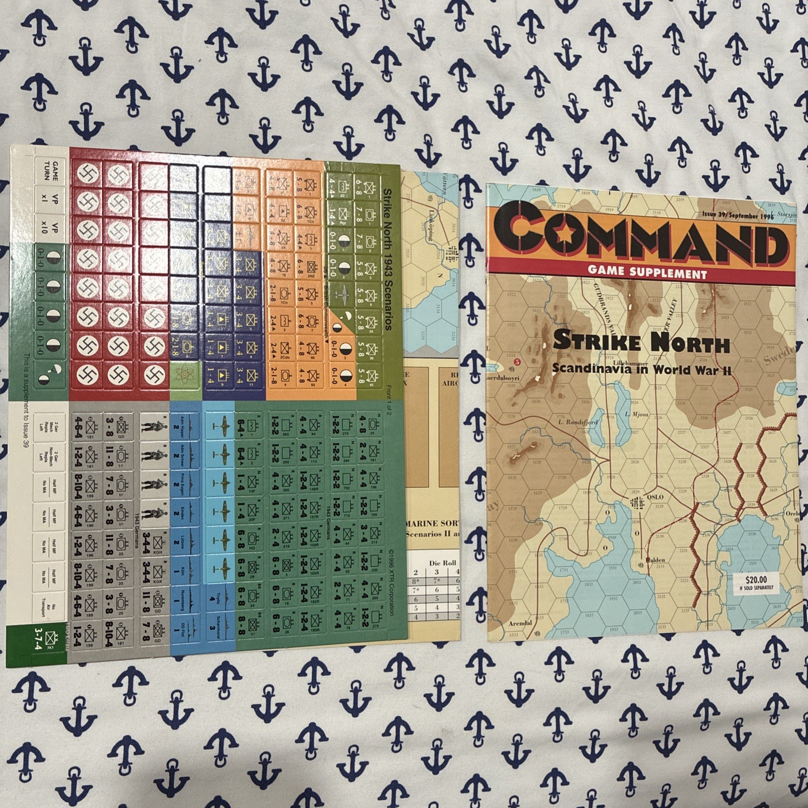XTR Command Magazine Strike North WWII Scandinavia SPI- Unpunched