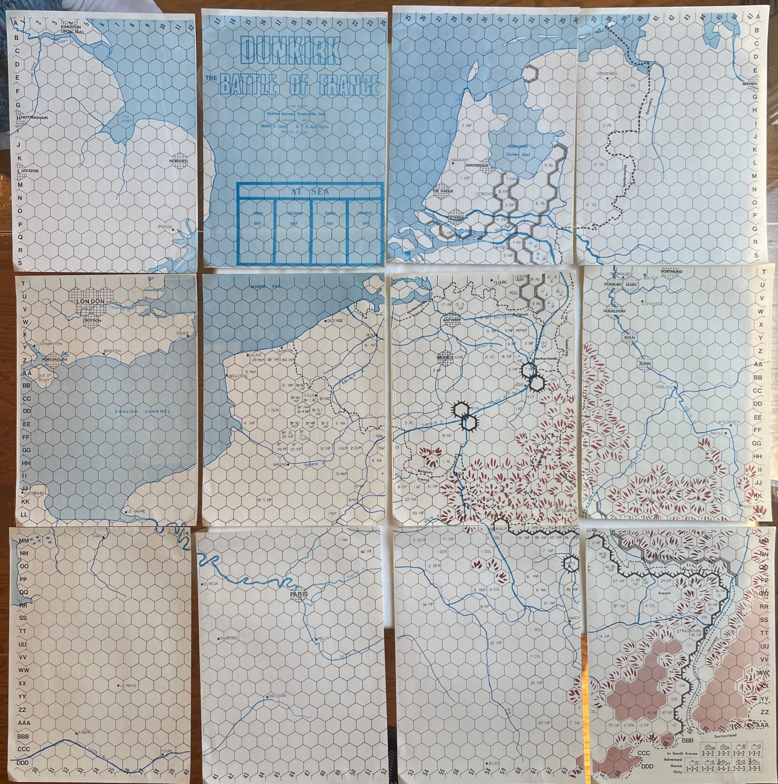 Dunkirk The Battle for France Guidon 1971 UNPUNCHED + PUNCHED VG+
