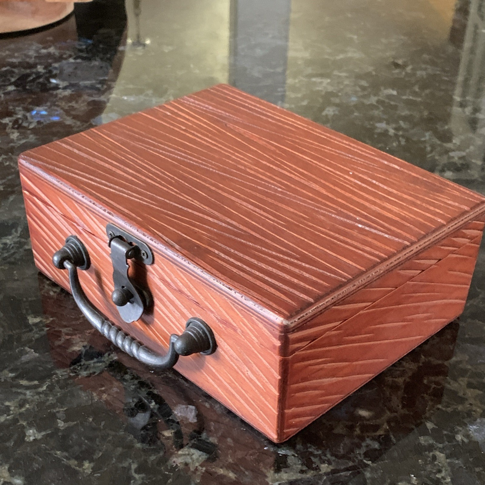 Front Porch Classics Shut-The-Box Dice Game Wooden Case, Portable Pub 2010