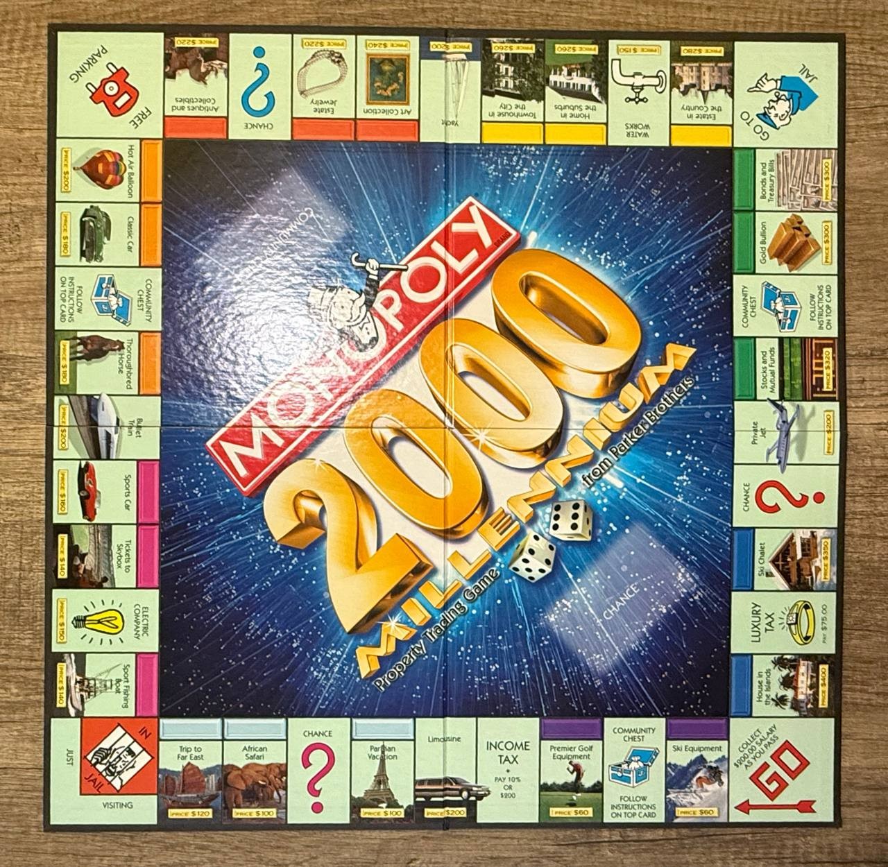 Monopoly 2000 Millennium Board Game Parker Brothers Hasbro Read LV