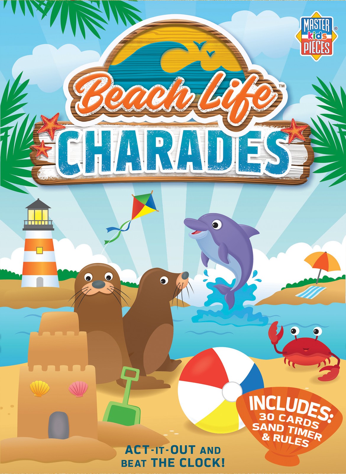 MasterPieces – Beach Life Charades Card Game