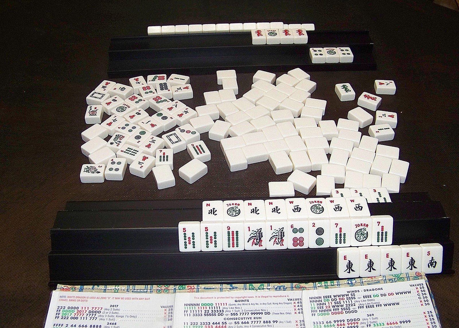 SIAMESE MAH JONGG RACKS – SET OF 4 BLACK RACKS