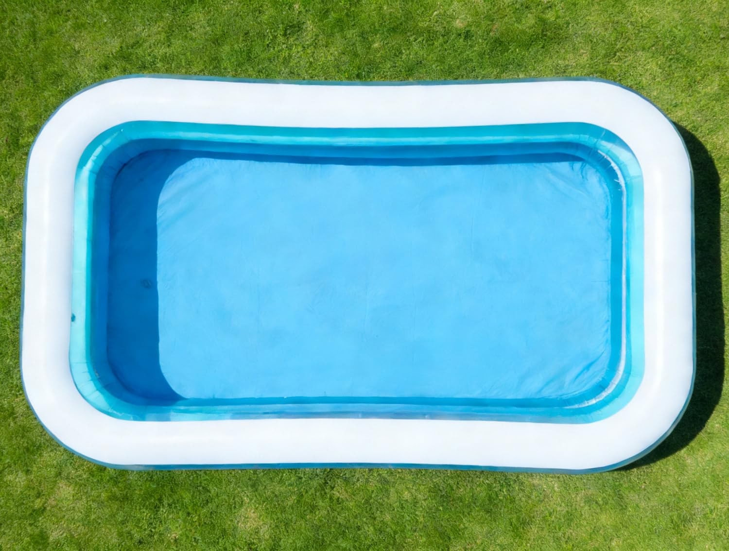 Inflatable Pool 120×72 Inch Rectangular Kids Family BPA Free CHICLIST Splash